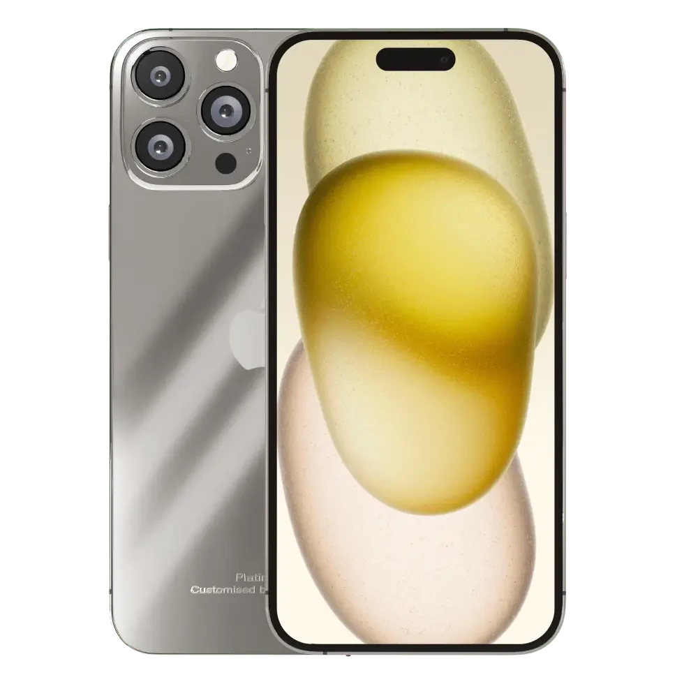 luxury platinum iphone 15