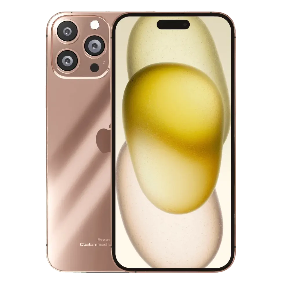 luxury rose gold iphone 15