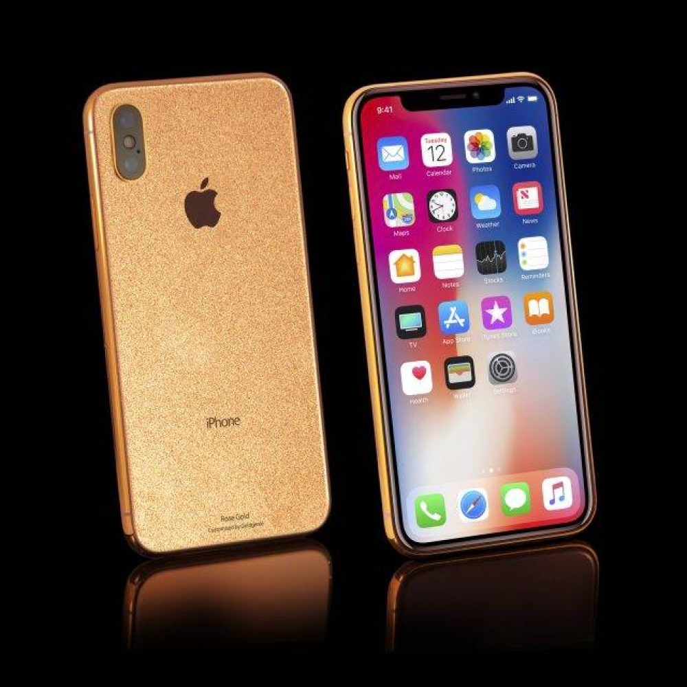 rose gold iphonex stardust standing 960x640